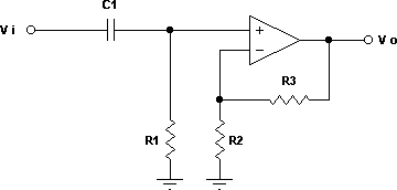 Filter First Order Highpass II non-inverting