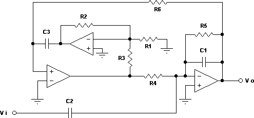 Filter Akerberg-Mossberg (AM) Second Order Highpass inverting