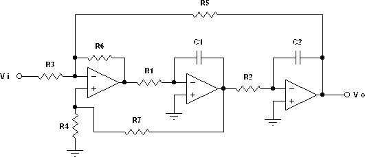 Filter KHN (Inverting Input) Second Order Lowpass inverting