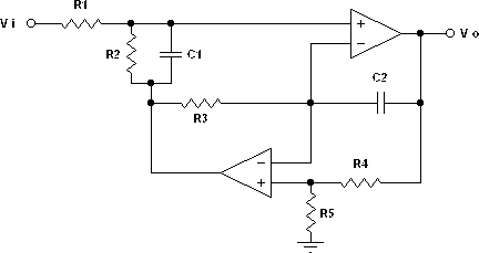 Filter Fliege Second Order Lowpass non-inverting